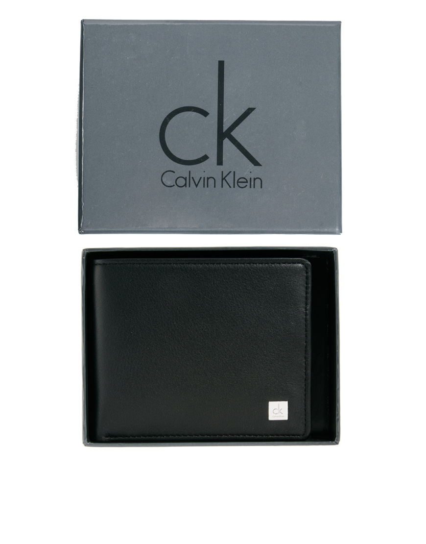Calvin Klein Leather Coin Wallet in Black for Men | Lyst