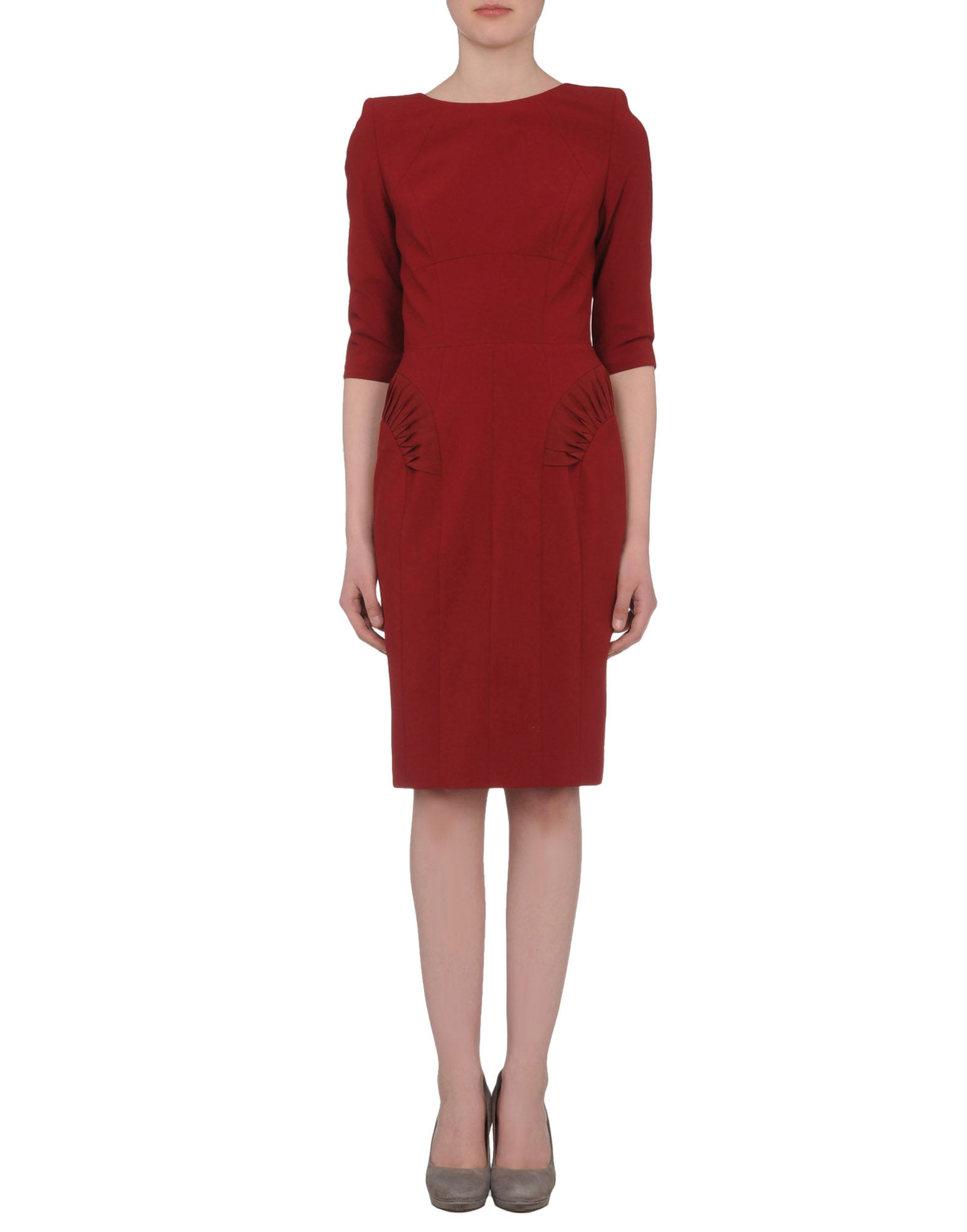 Elie Saab Short Dress in Red | Lyst