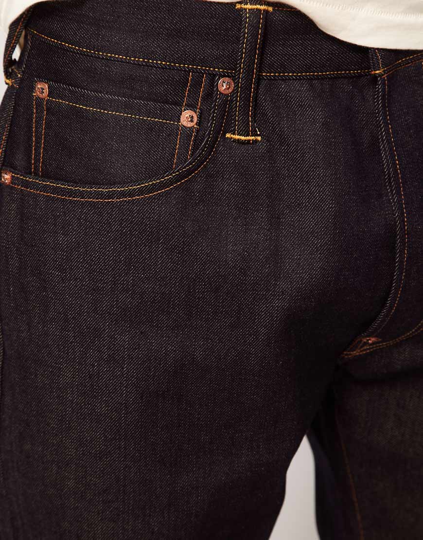 Evisu Jeans Selvedge Loose Fit in Blue for Men - Lyst