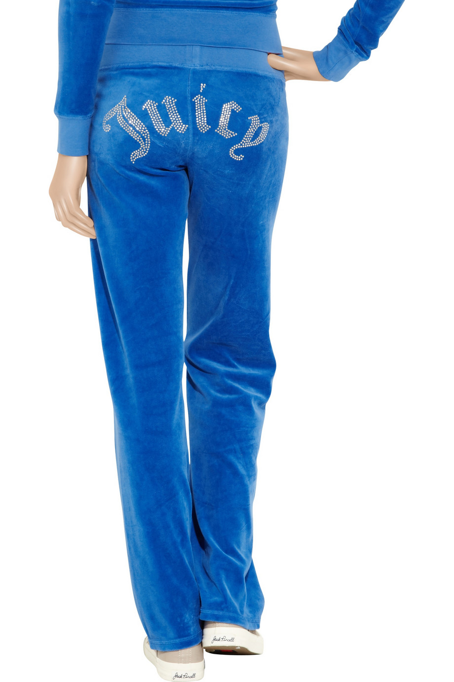 Juicy Couture Velour Track Pant in Blue | Lyst Canada