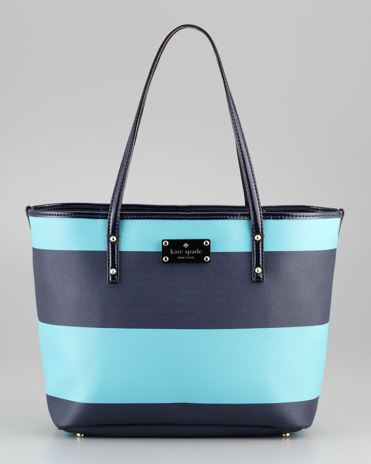 kate spade blue striped bag