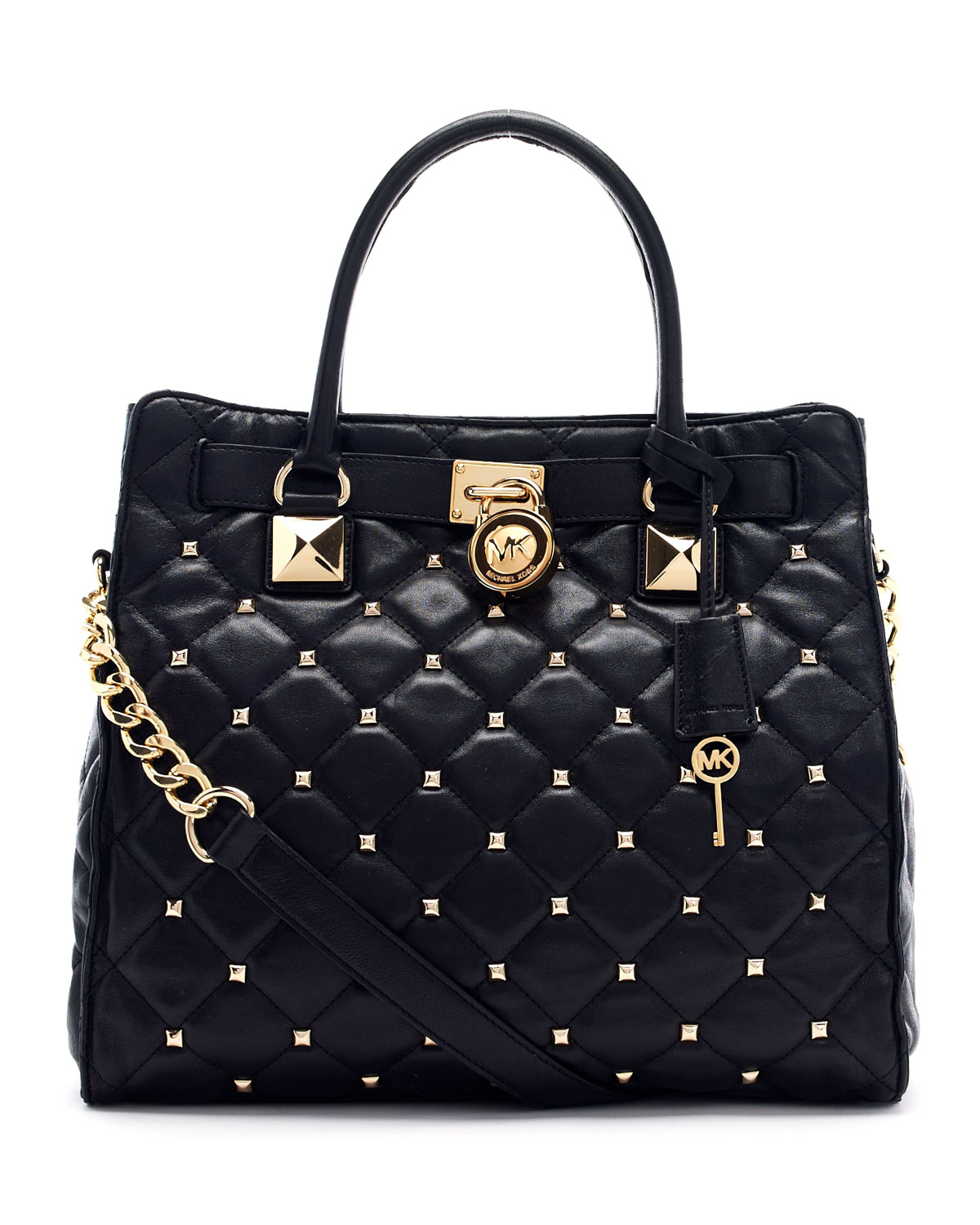 MICHAEL Michael Kors Chain-Detail Leather Tote Bag - ShopStyle