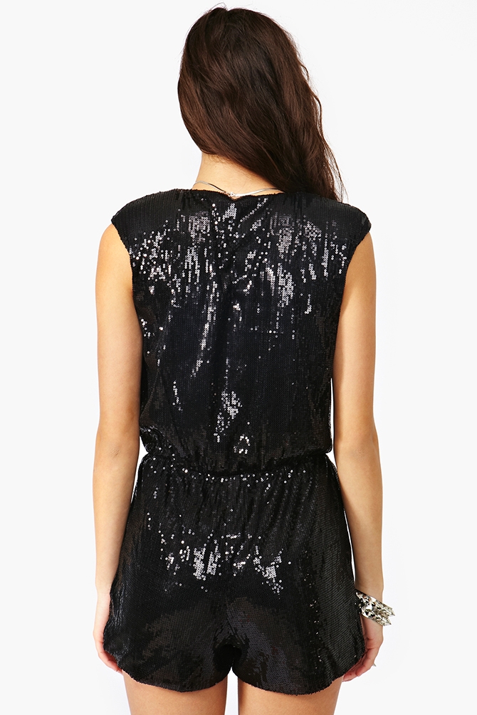 black sequin wrap