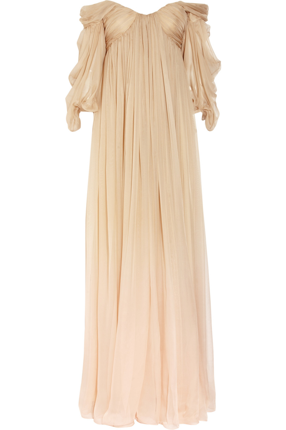 silk chiffon gown