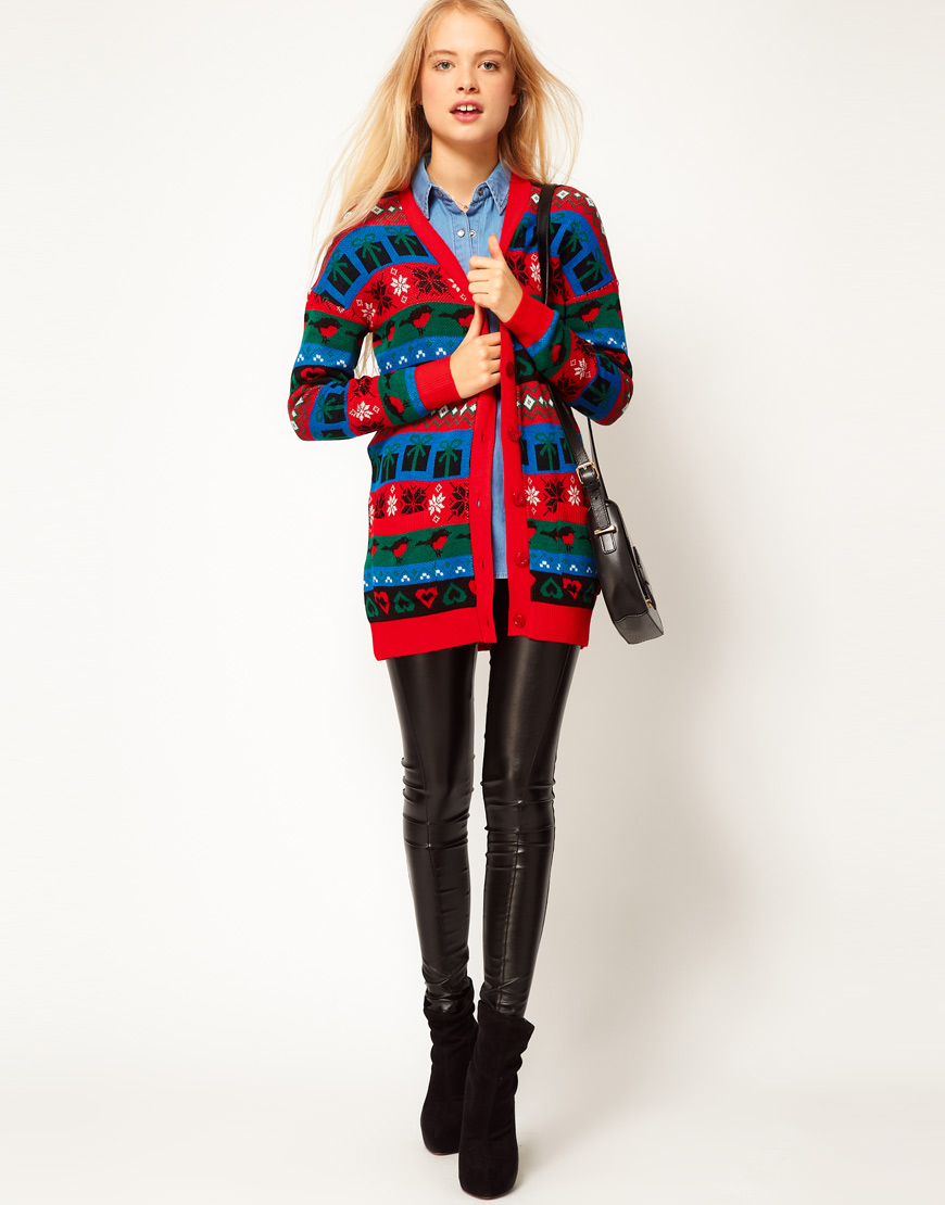asos christmas cardigan