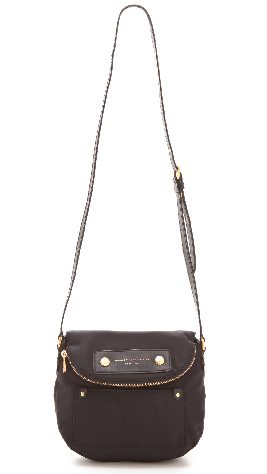 Marc Jacobs Preppy Nylon Mini Natasha Crossbody Bag Black M0012909