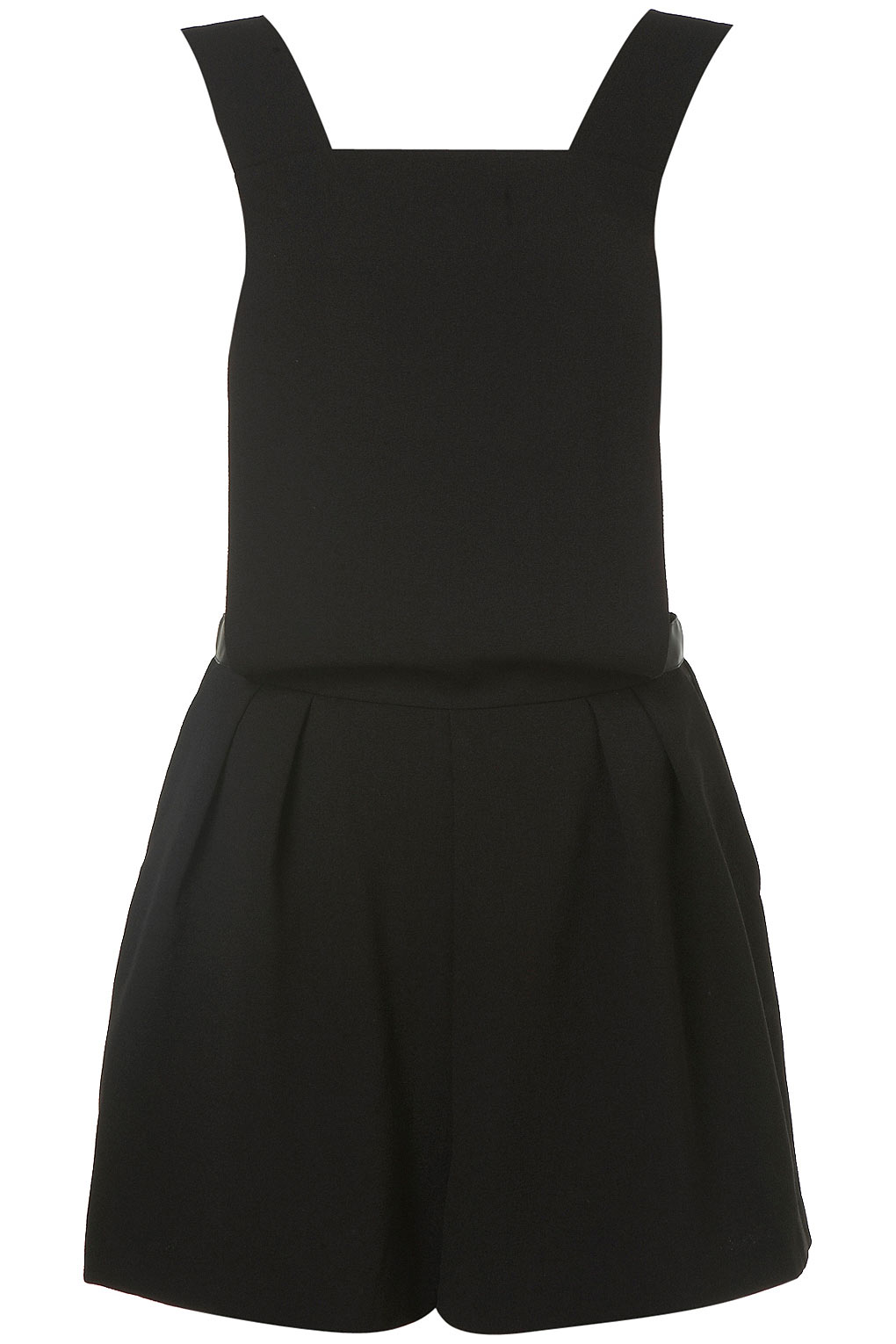 topshop black playsuit