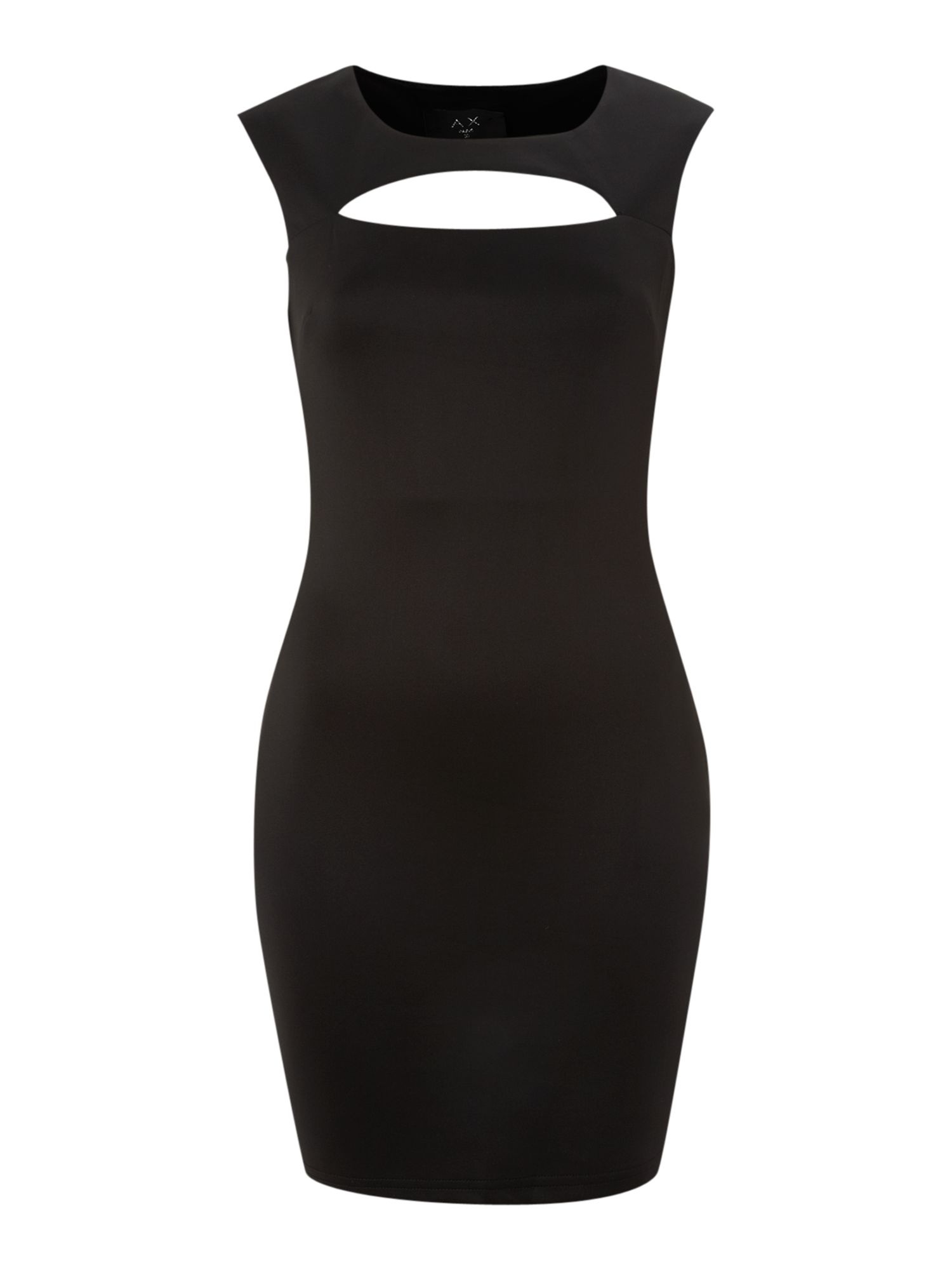 Ax Paris Cut Out Detail Bodycon Dress in Black | Lyst
