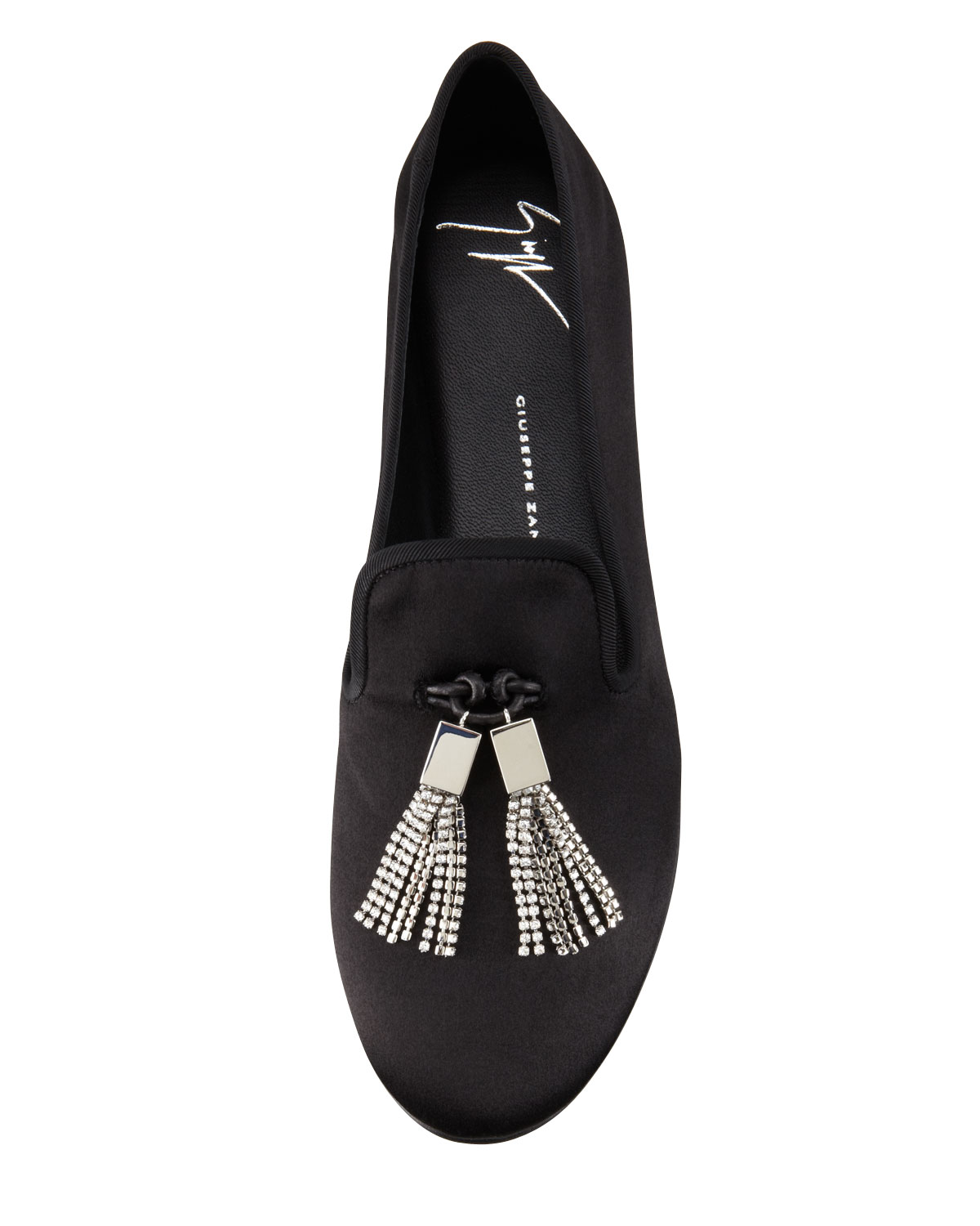 Giuseppe Zanotti Jeweled Tassel Loafer in Brown (Black) - Lyst
