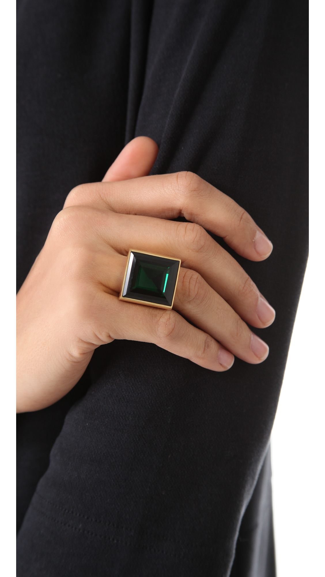 Michael Kors Cocktail Ring in Green | Lyst