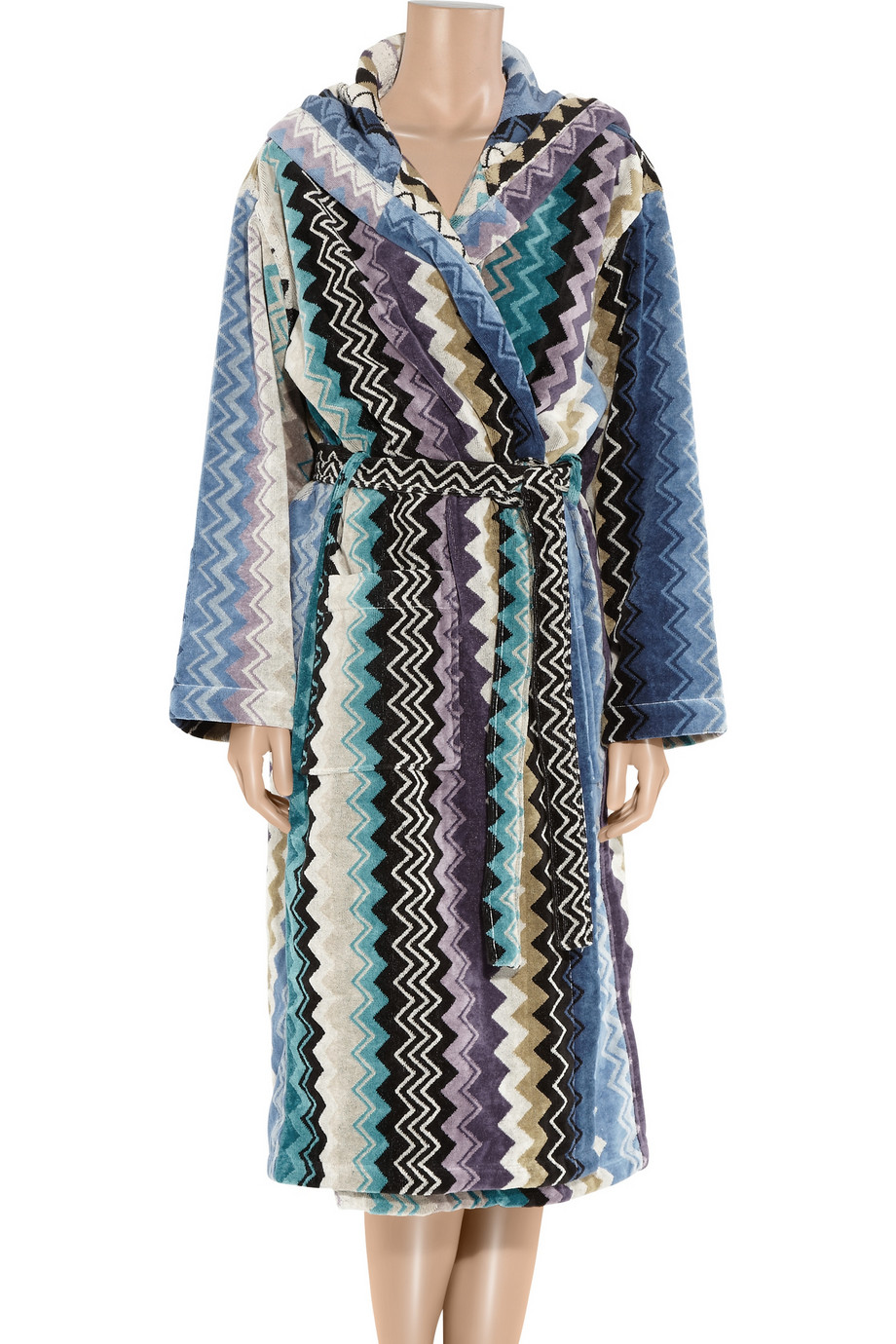 Missoni Robes - Missoni Towelling Dressing Gown In Blue Lyst missoni robes - missoni towelling dressing gown in blue lyst