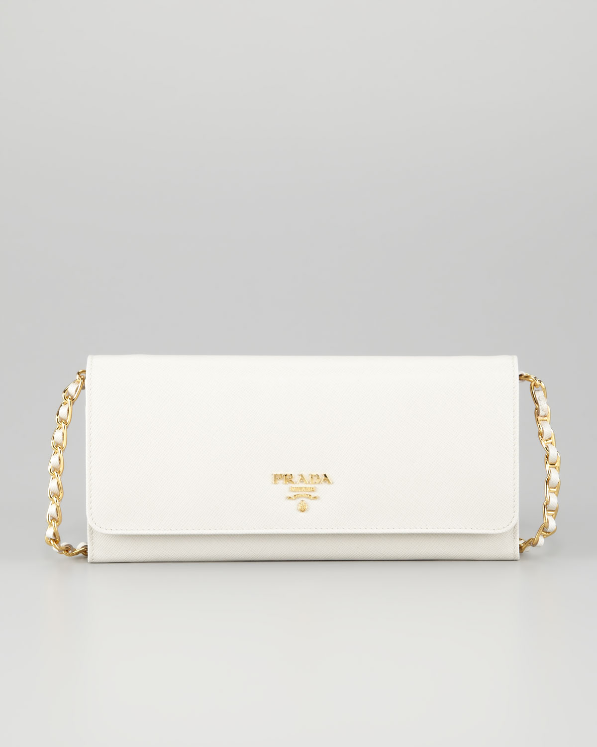 prada white chain bag