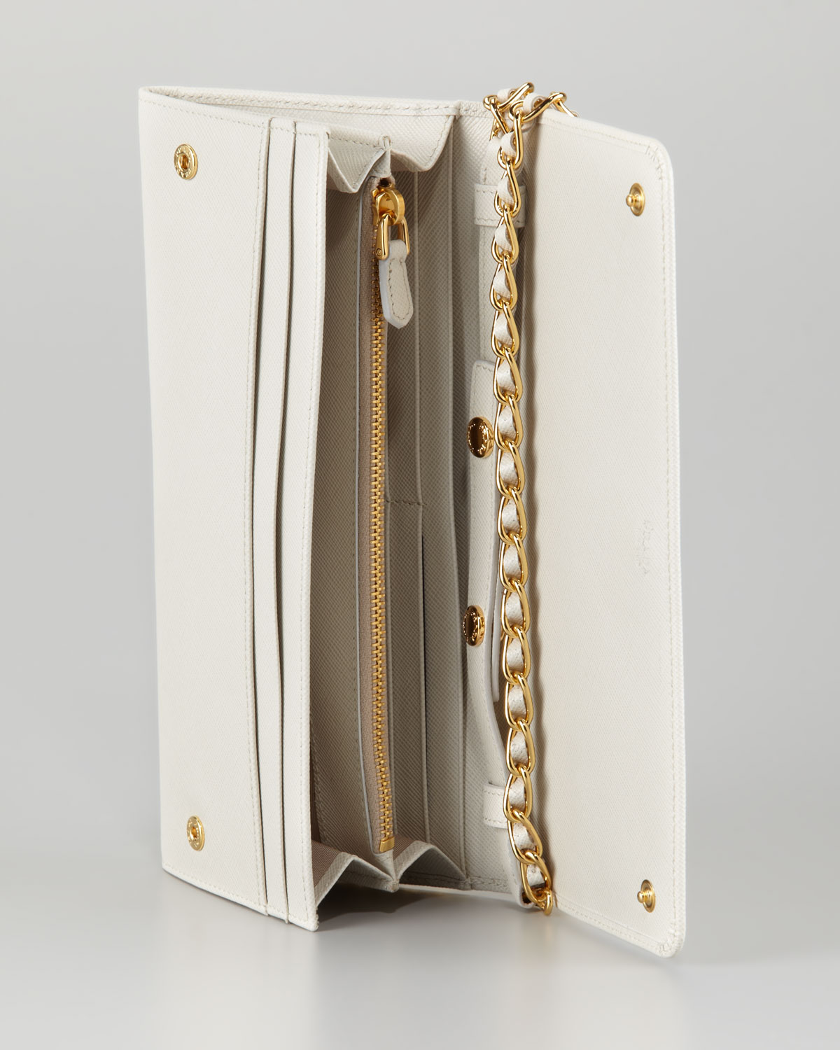 Prada Wallet On Chain Talco in White Lyst
