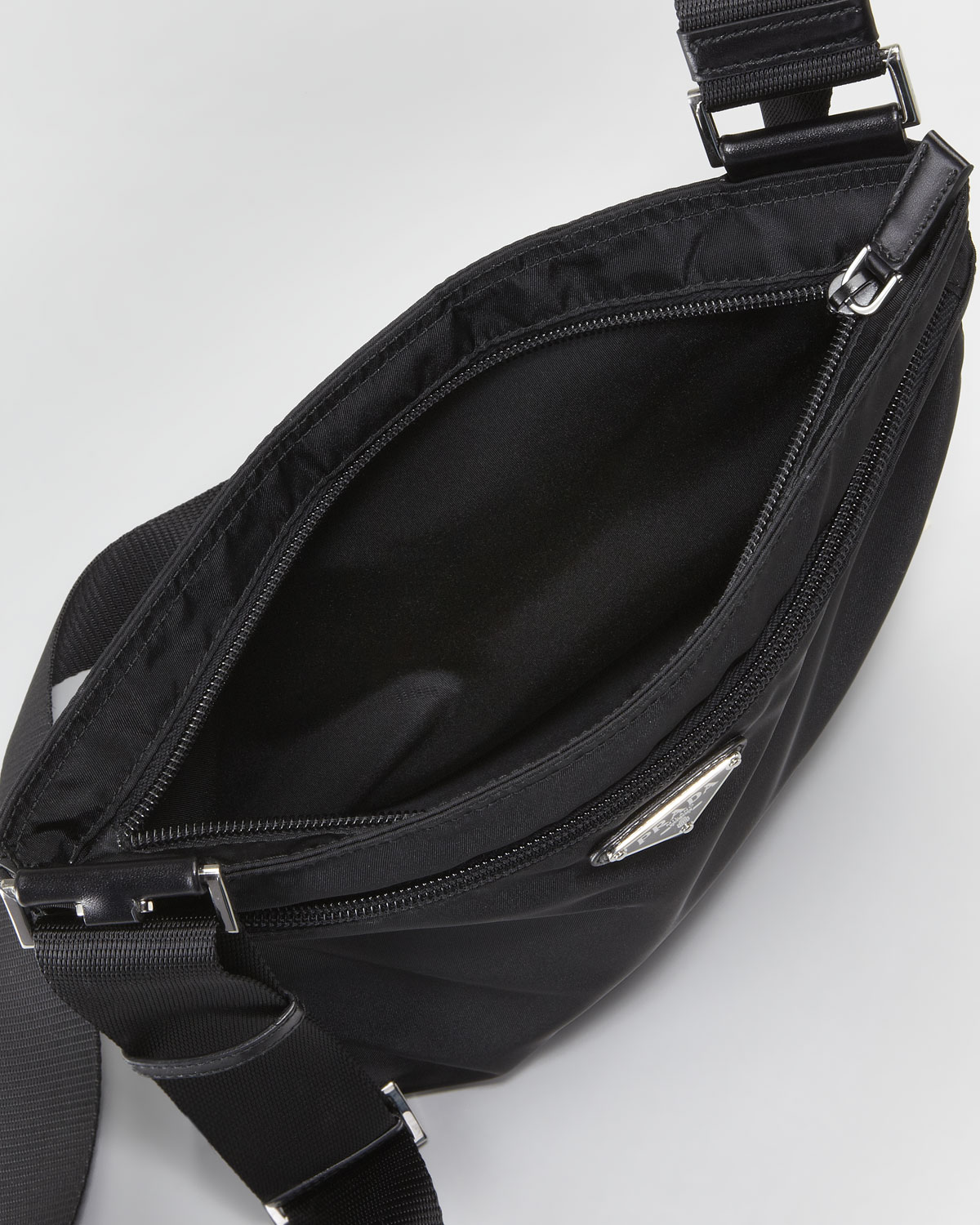 Prada Vela Large Crossbody Messenger Bag Nero in Black for Men - Lyst
