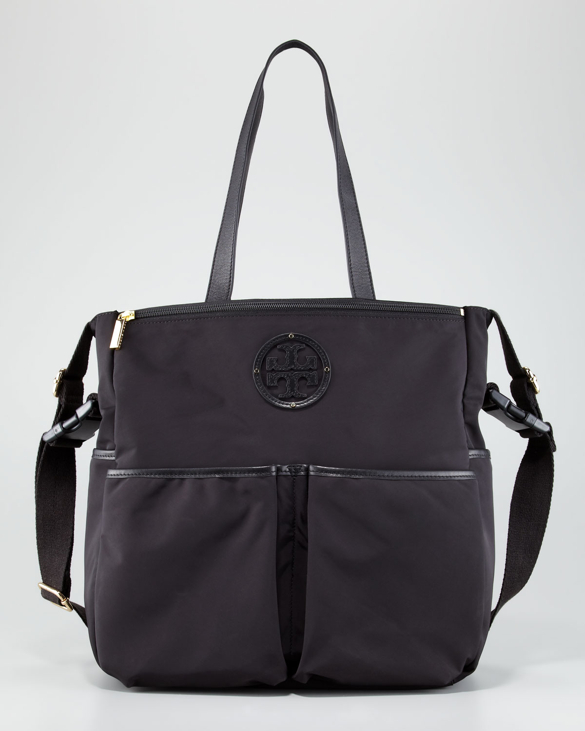 Tory burch Stacked Logo Billy Baby Bag in Black | Lyst