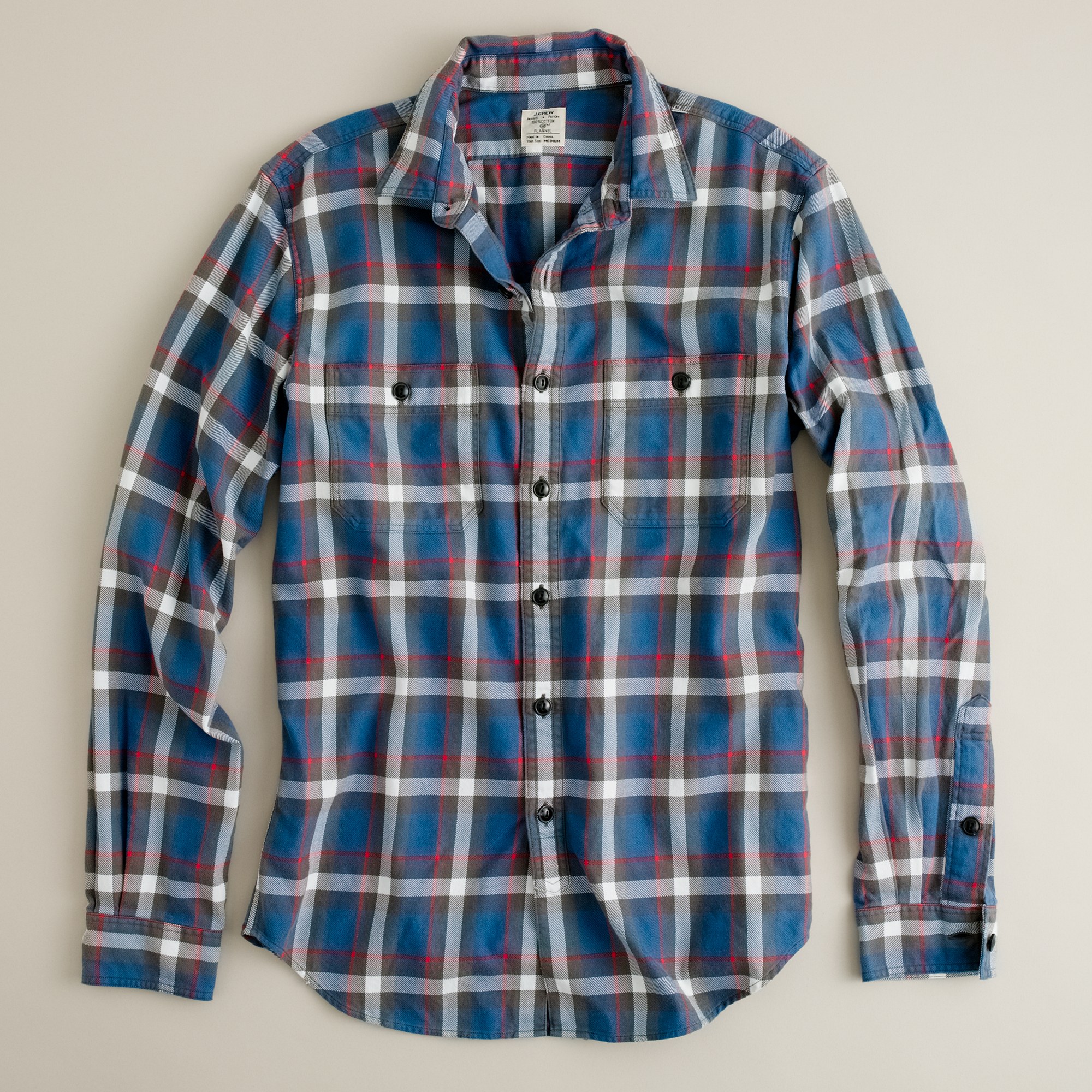 J.Crew Vintage Flannel Shirt in Youngstown Plaid in Blue for Men - Lyst