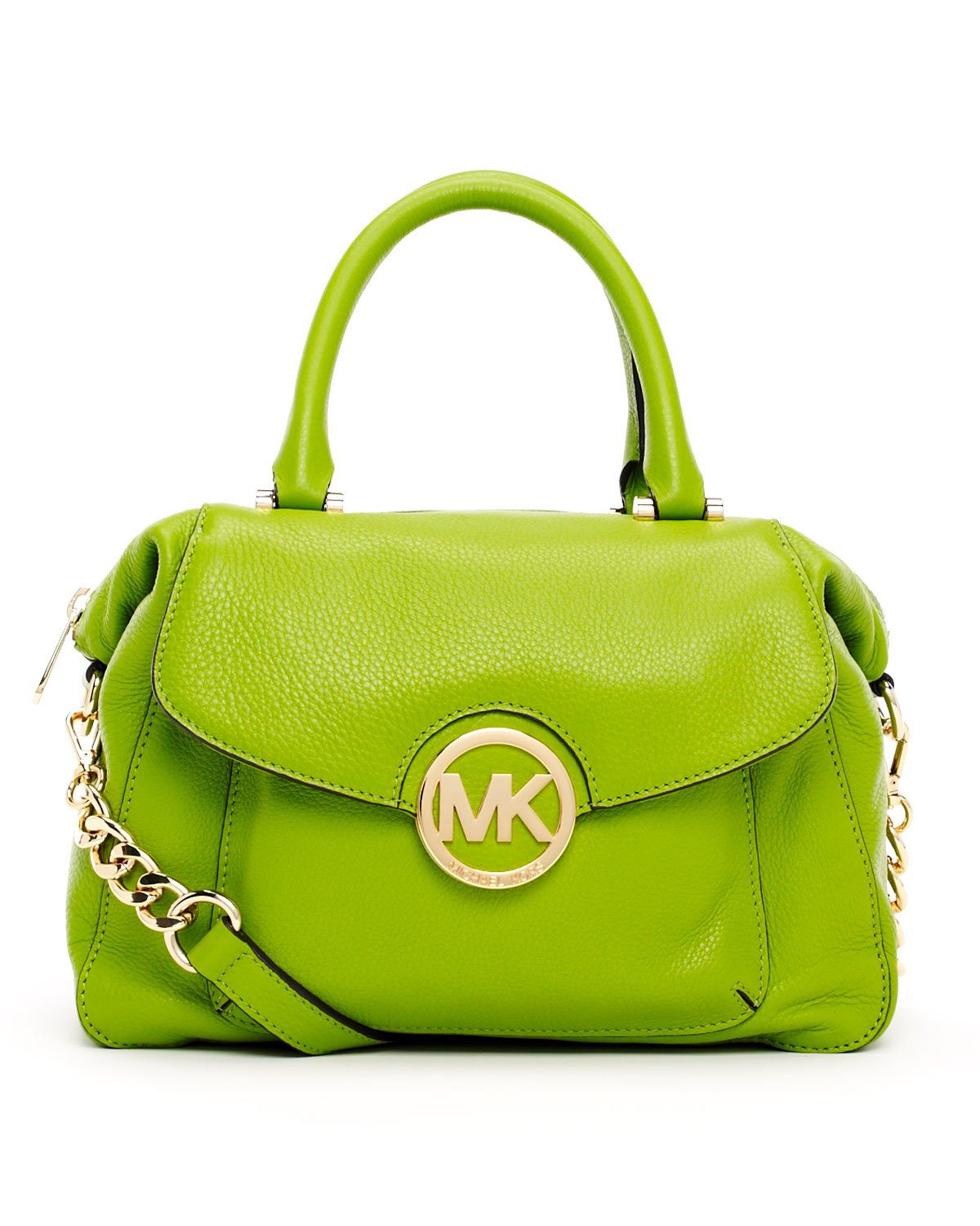 michael kors fulton satchel green