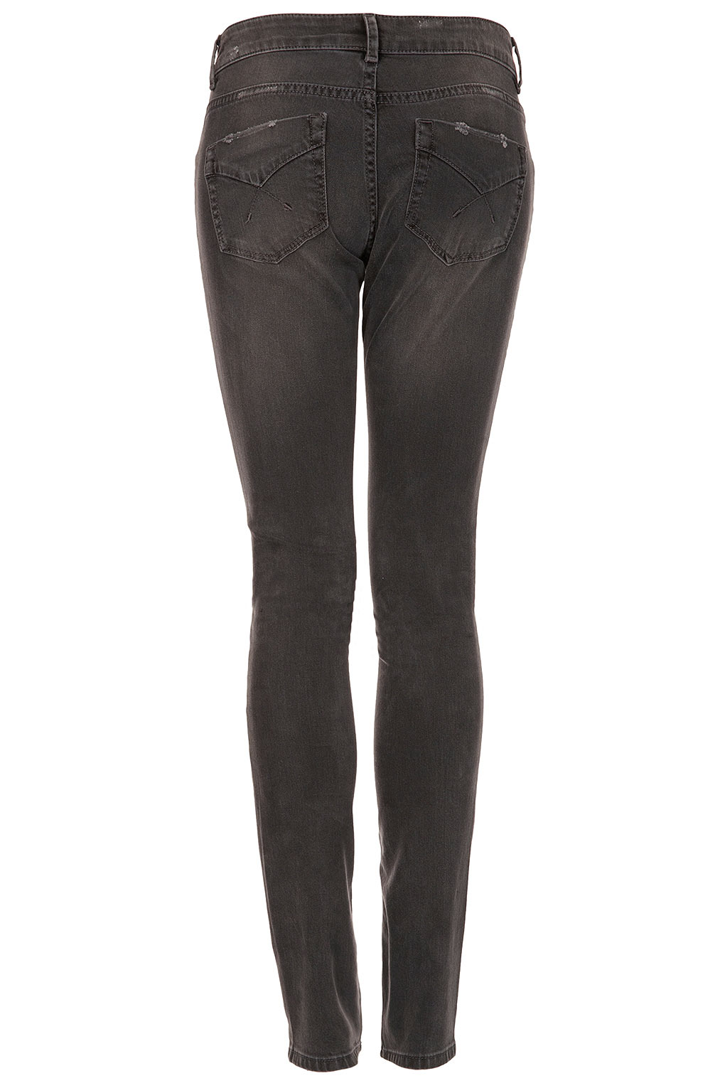 TOPSHOP Moto Grey Baxter Jeans in Gray - Lyst