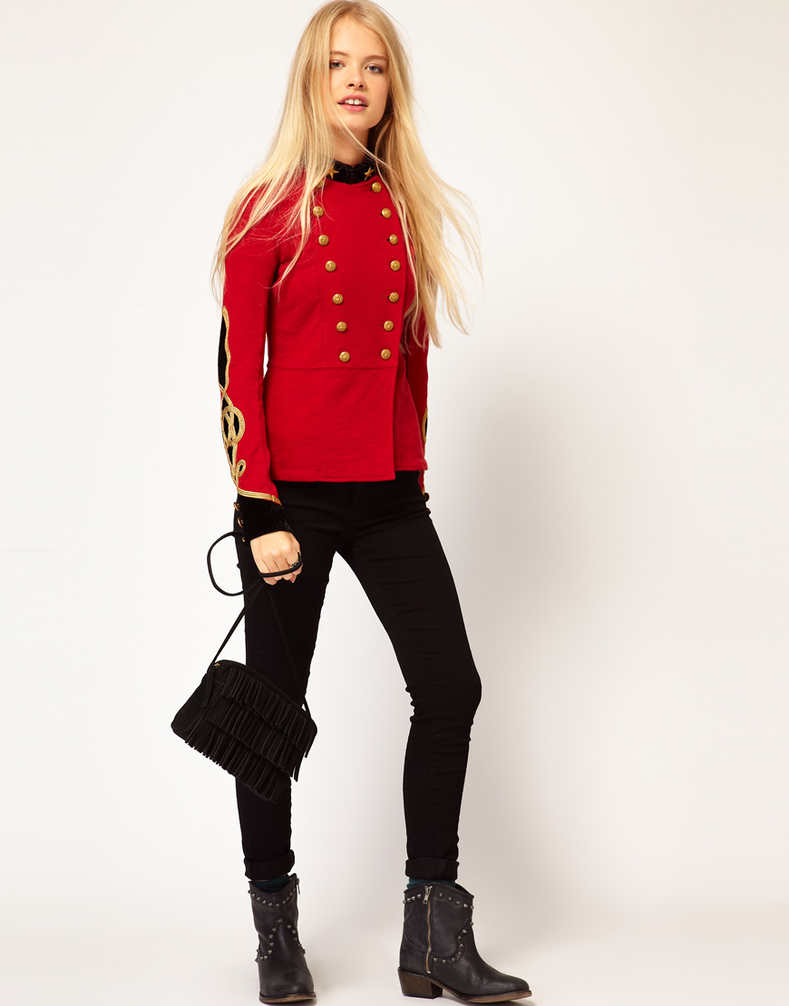ralph lauren red military jacket product 4 5511499 406525976
