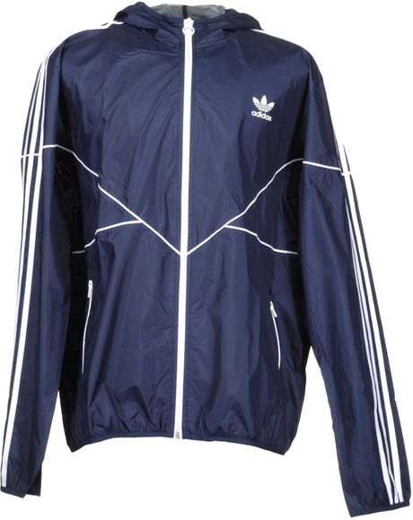 Adidas Raincoat in Blue for Men | Lyst