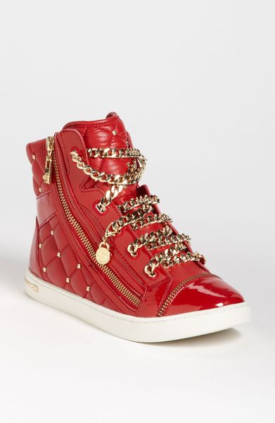Michael Michael Kors Urban Chain High Top Sneaker in Red (color list ...