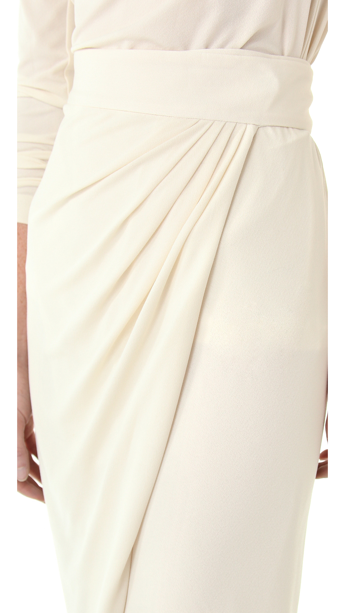 Lyst - Rachel Zoe Abbey Wrap Maxi Skirt in Natural