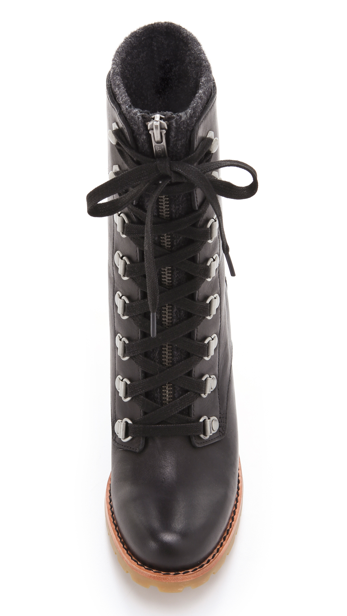 ugg boots black lace up