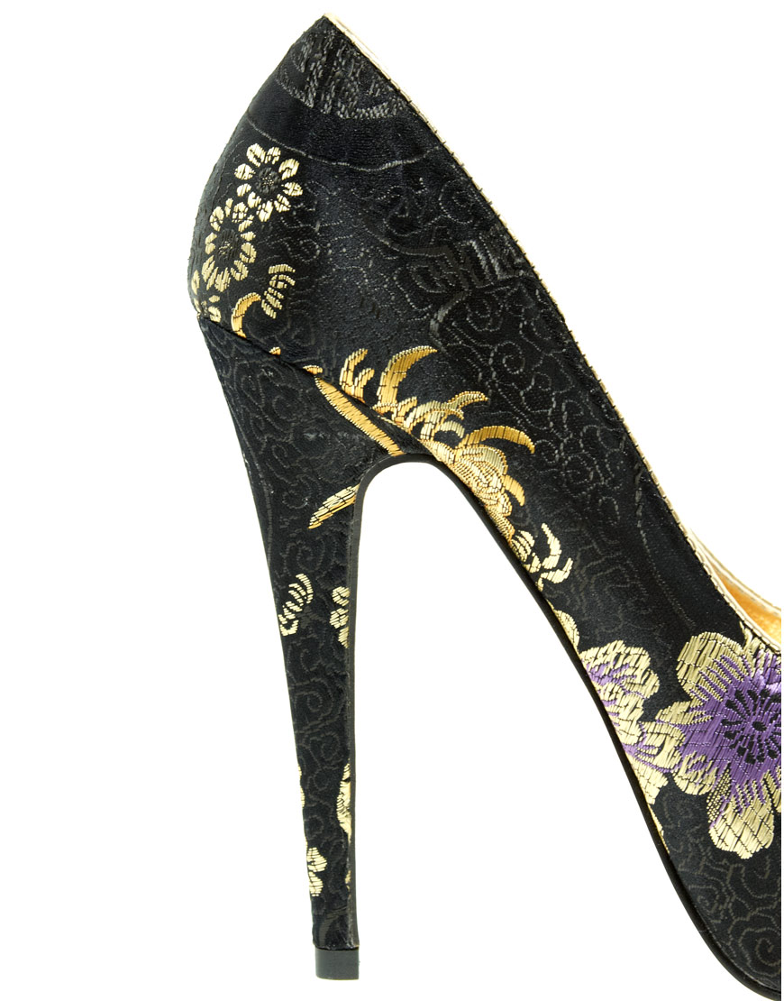 aldo black platform heels