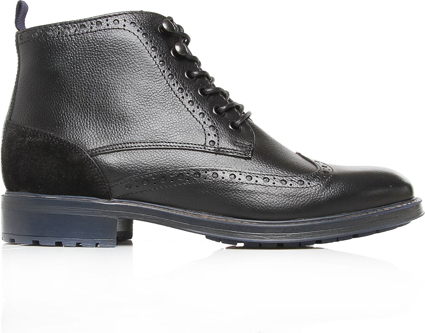 Kg by kurt geiger Wilson Leather Brogue Boots in Black | Lyst