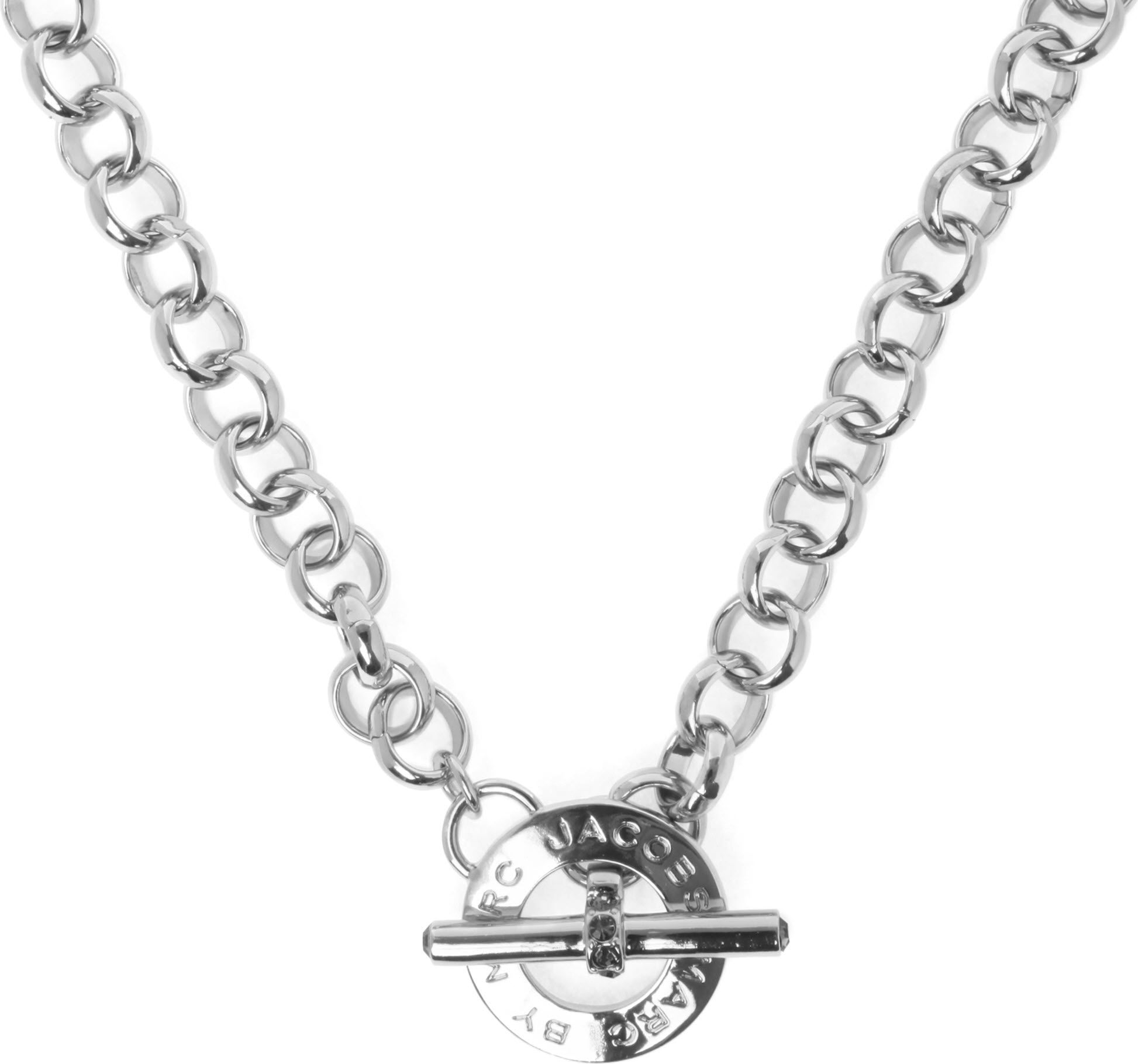Marc By Marc Jacobs Toggle Necklace in Silver | Lyst