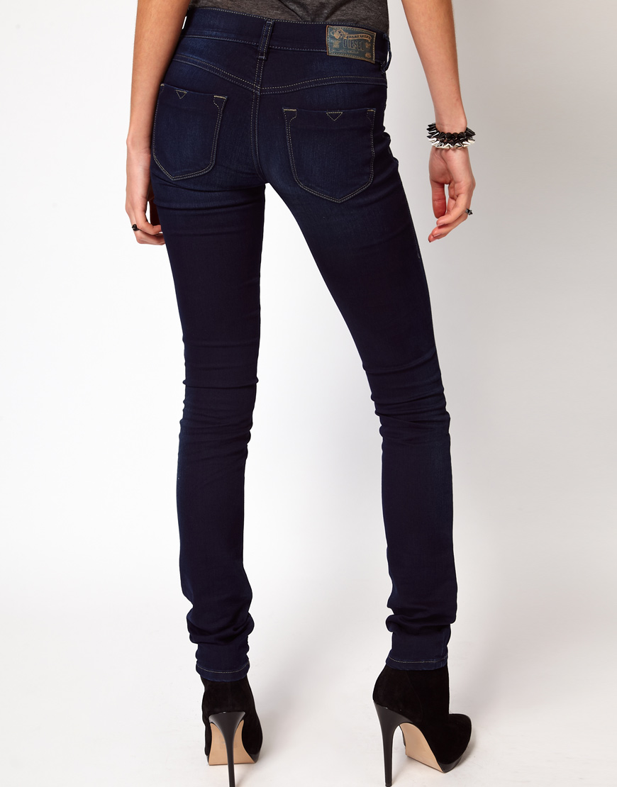 DIESEL Livier Skinny Jeans in Vintage (Blue) - Lyst