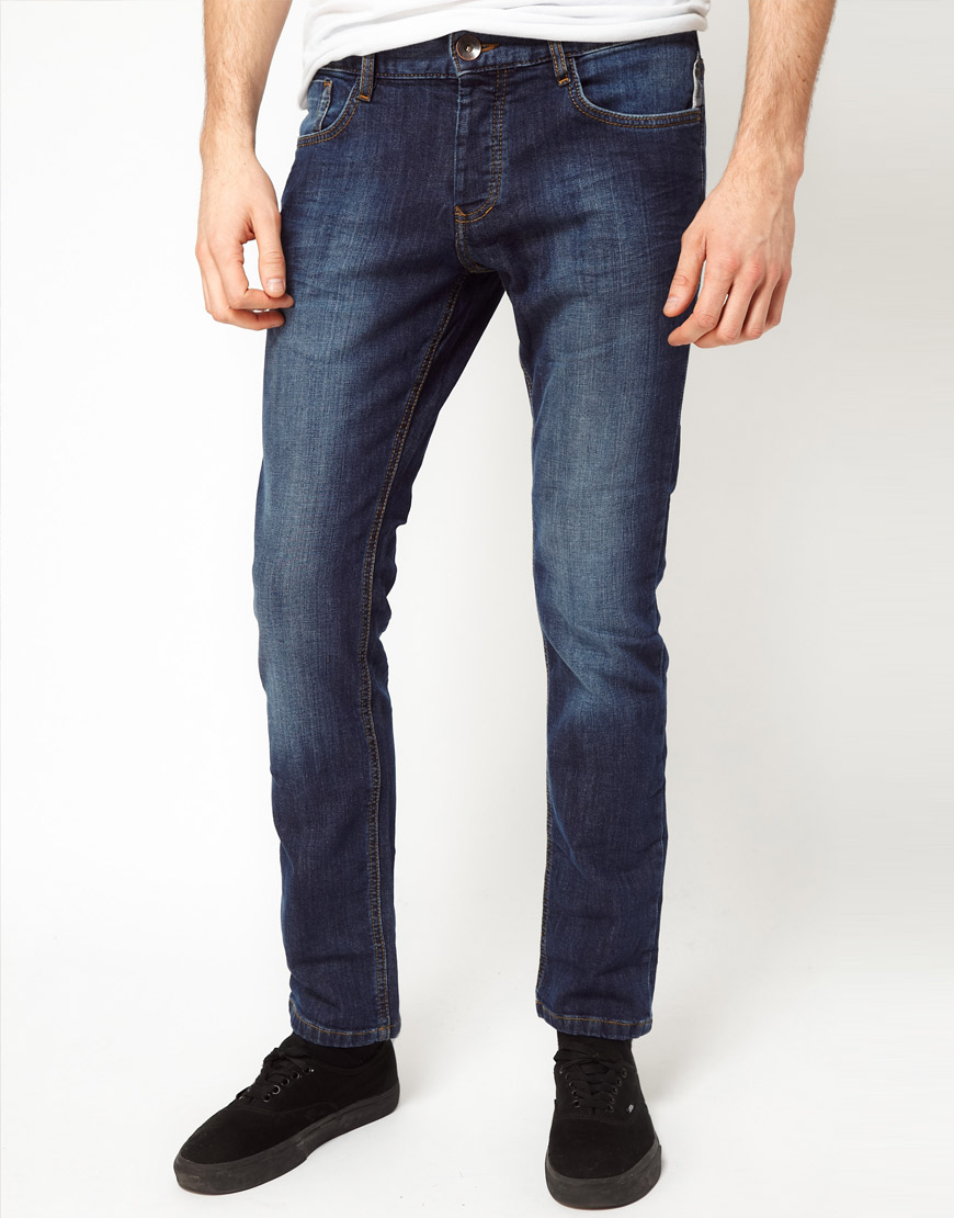 Lyst - Esprit Stretch Slim Fit Jeans in Blue for Men