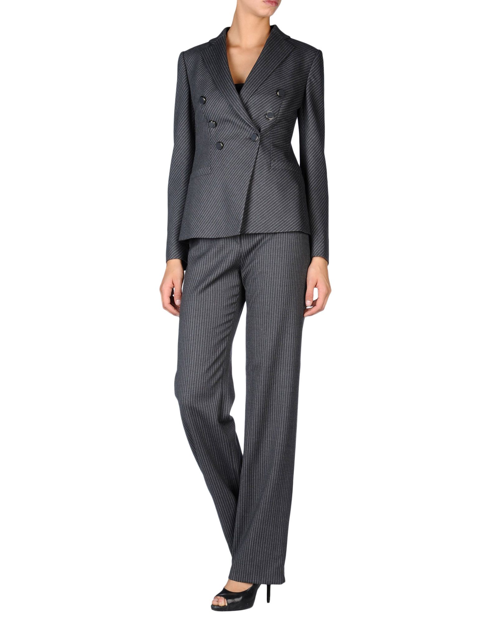 Giorgio Armani Pinstripe Suit in Grey Lyst UK