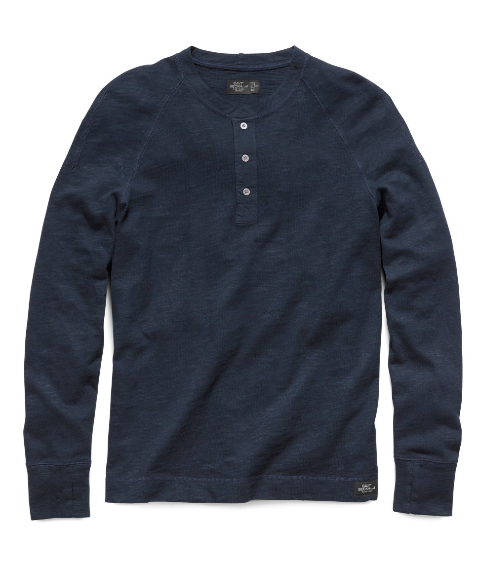 H&m Grandad Shirt in Blue for Men | Lyst