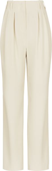 Reiss Harperie Pleat Front Trousers in White (stone) | Lyst