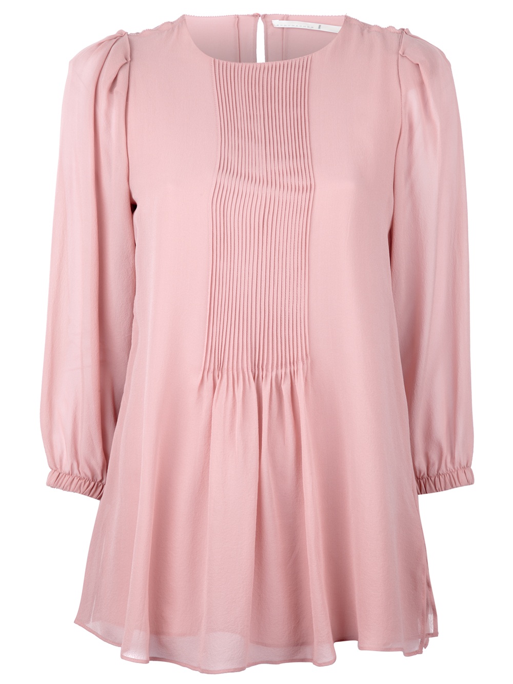 Schumacher Pleated Blouse in Pink | Lyst