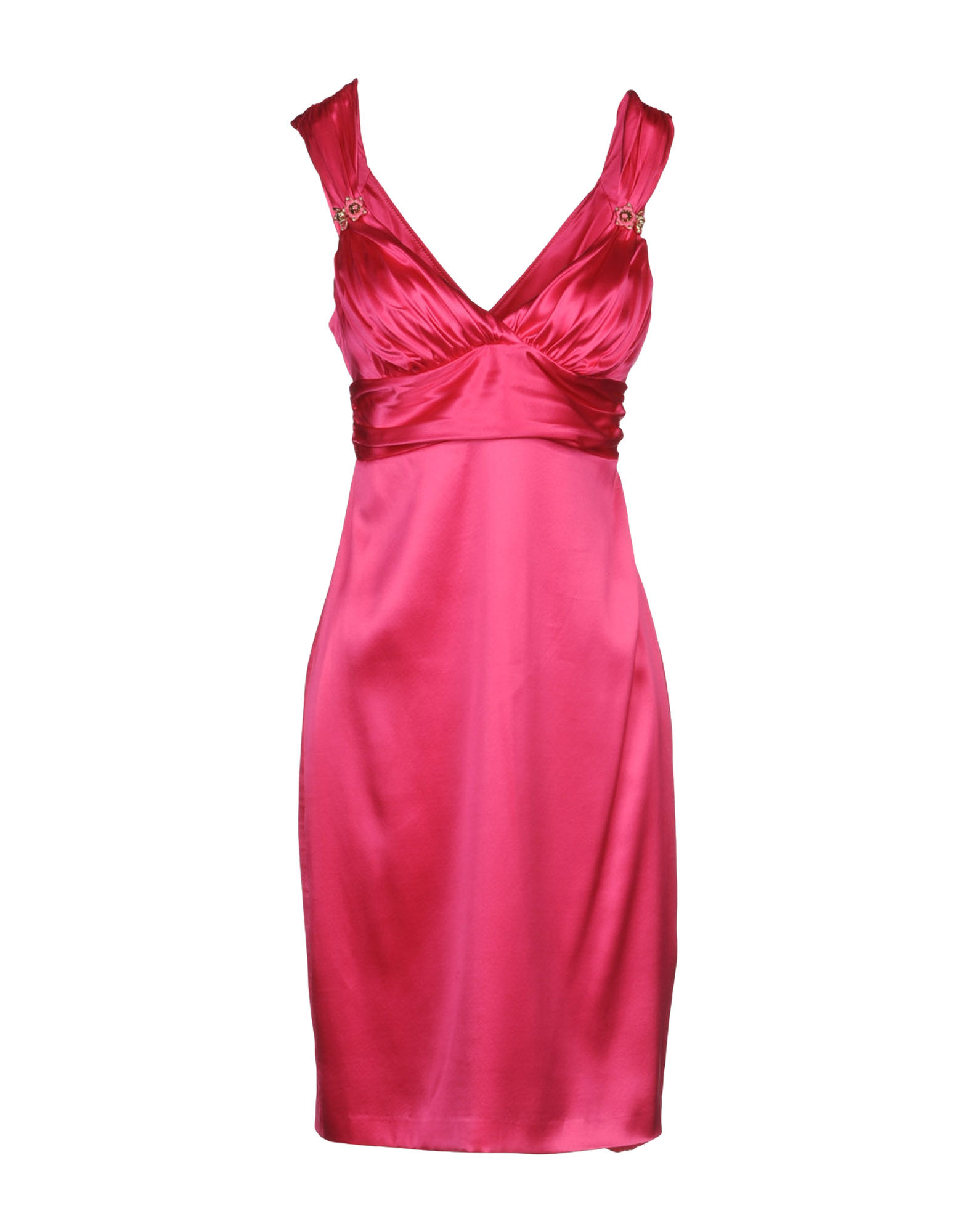 Roberto Cavalli Satin Short Dress in Pink - Lyst