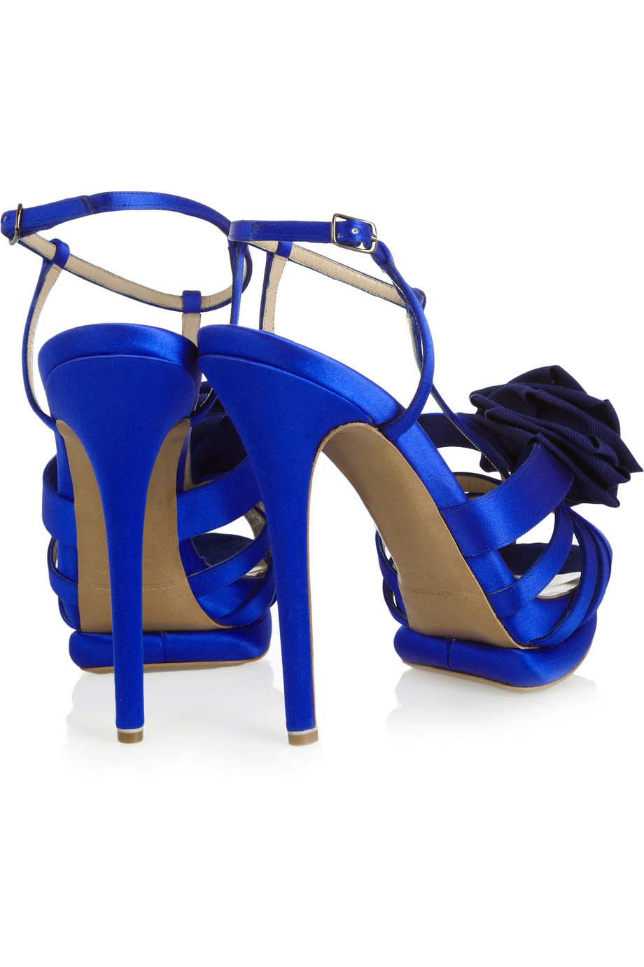 Nicholas kirkwood Satin Sandals in Blue | Lyst