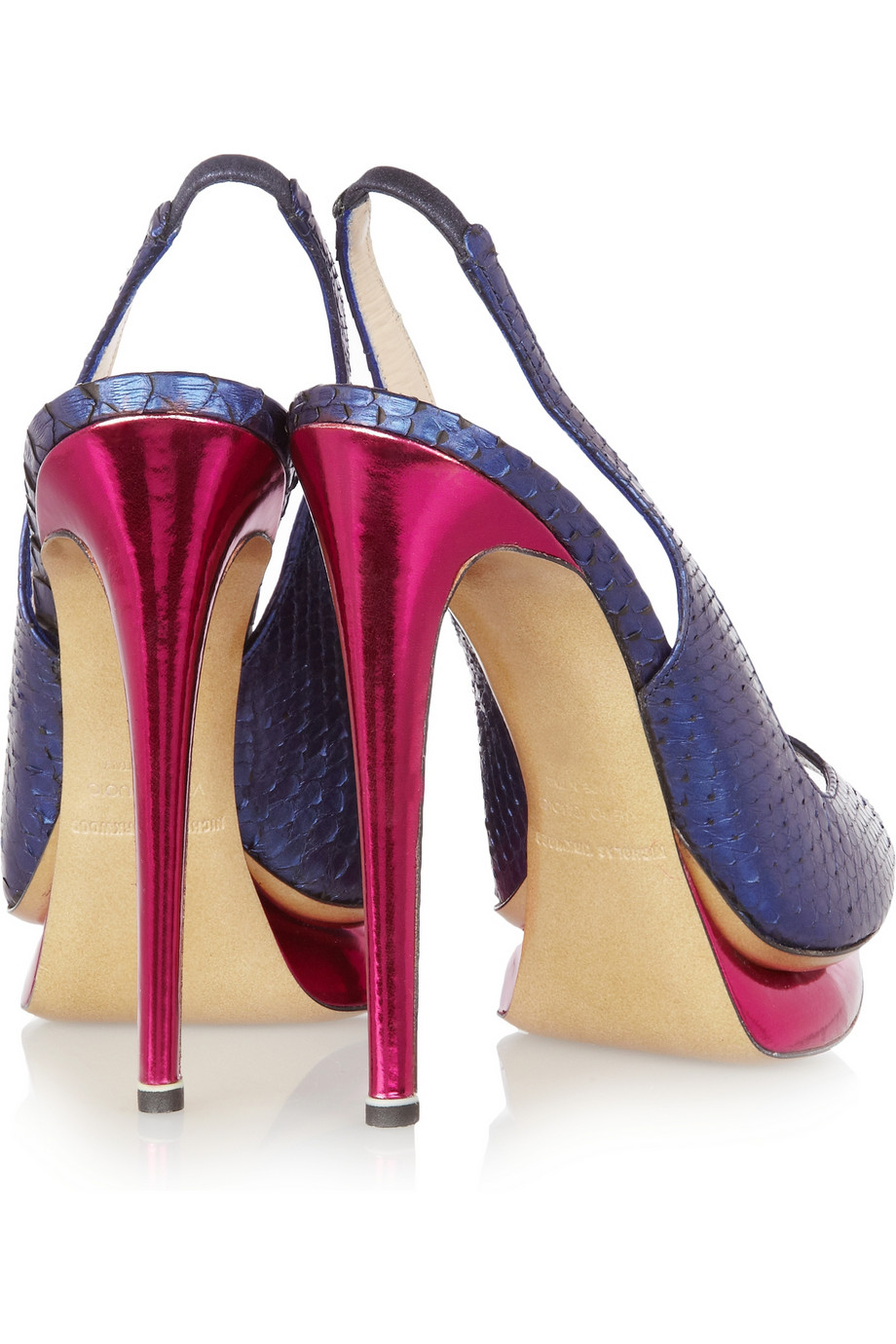 navy slingbacks