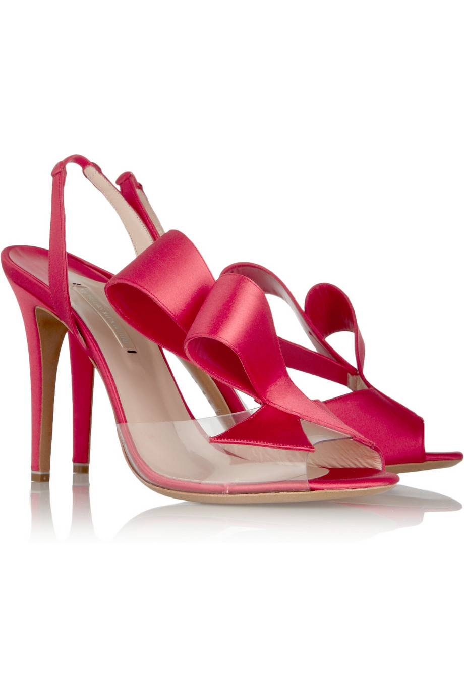 Nicholas Kirkwood Wovensilk Sandals in Bright Pink (Pink) - Lyst
