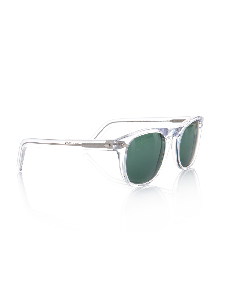 Cutler and Gross Transparent Frame Sunglasses in Green for Men | Lyst