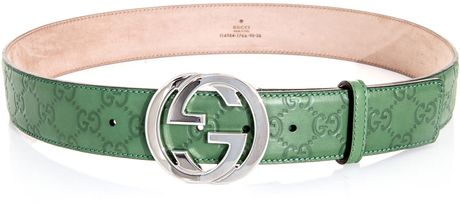 mens green gucci belt