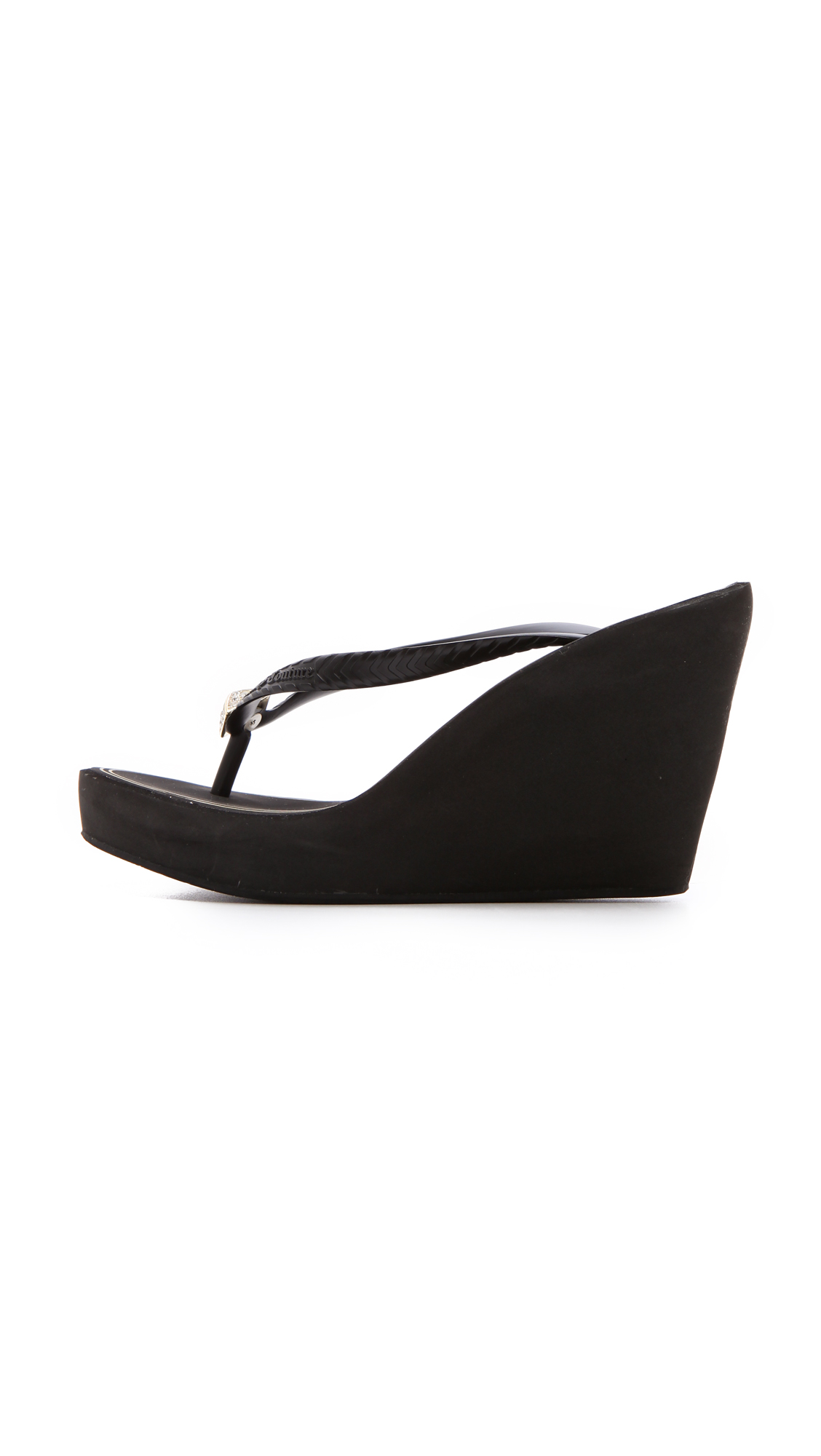 juicy couture flip flops black