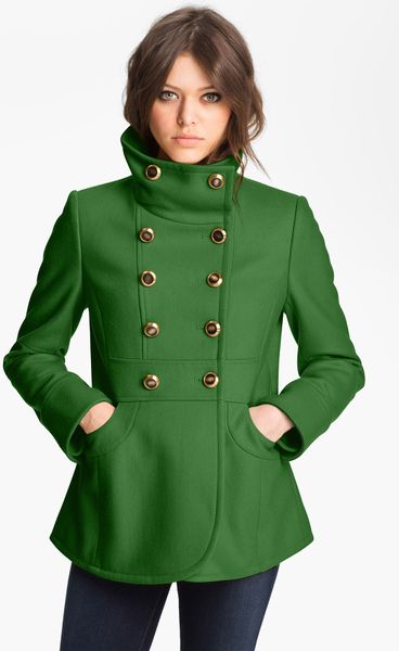 Kenneth Cole Double Breasted Peacoat in Green (start of color list ...