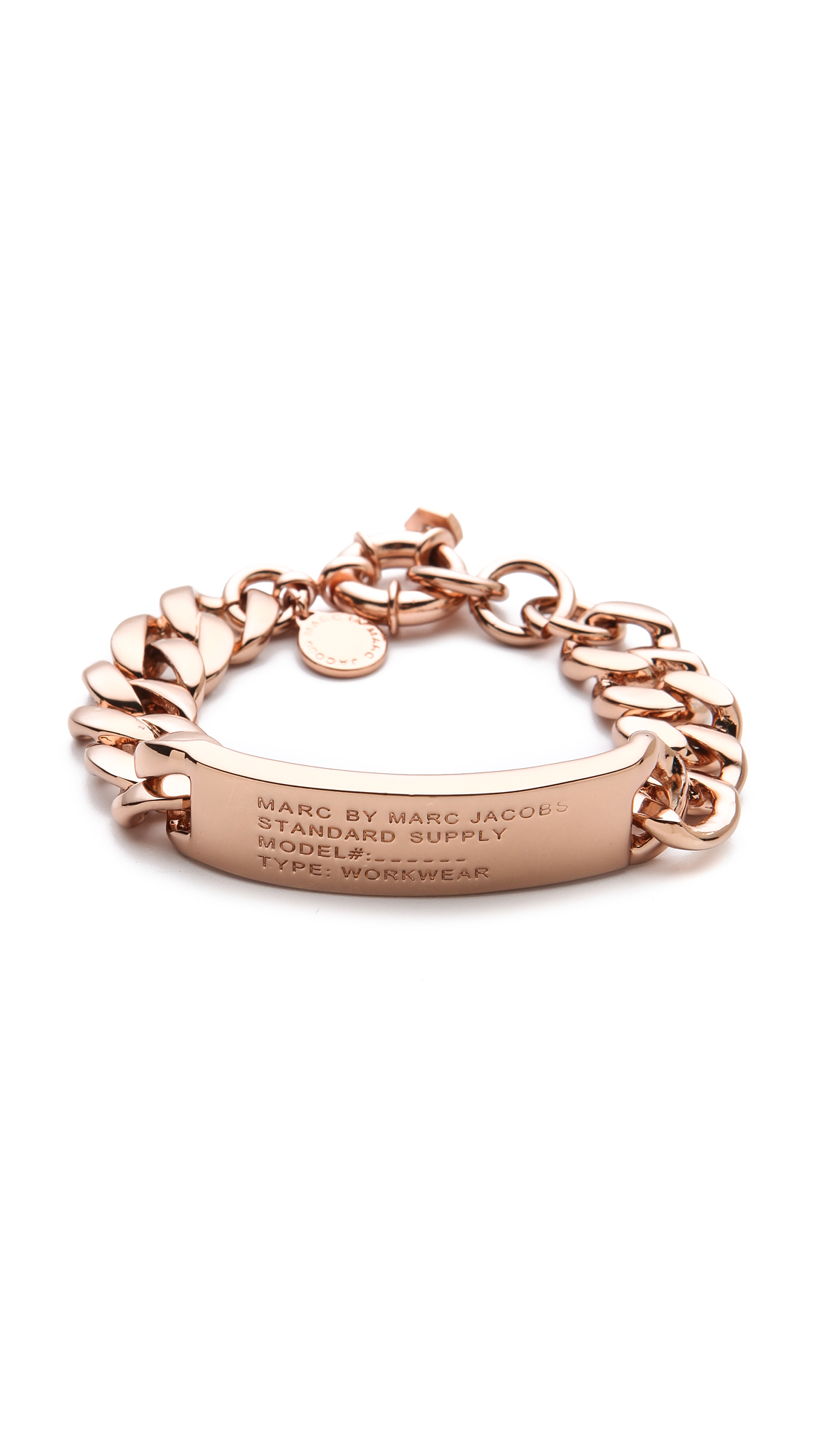Marc By Marc Jacobs Standard Supply Id Bracelet in Rose Gold (Metallic) |  Lyst