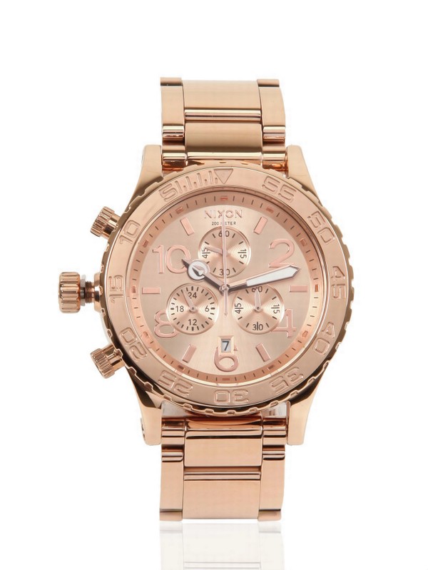 Nixon 42-20 Chrono Watch - Rose Gold in Pink | Lyst