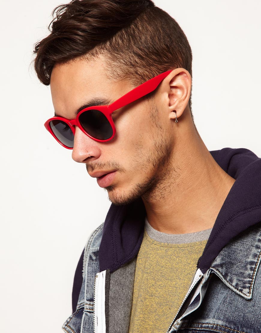 Wayfarer Sunglasses in Red for Lyst