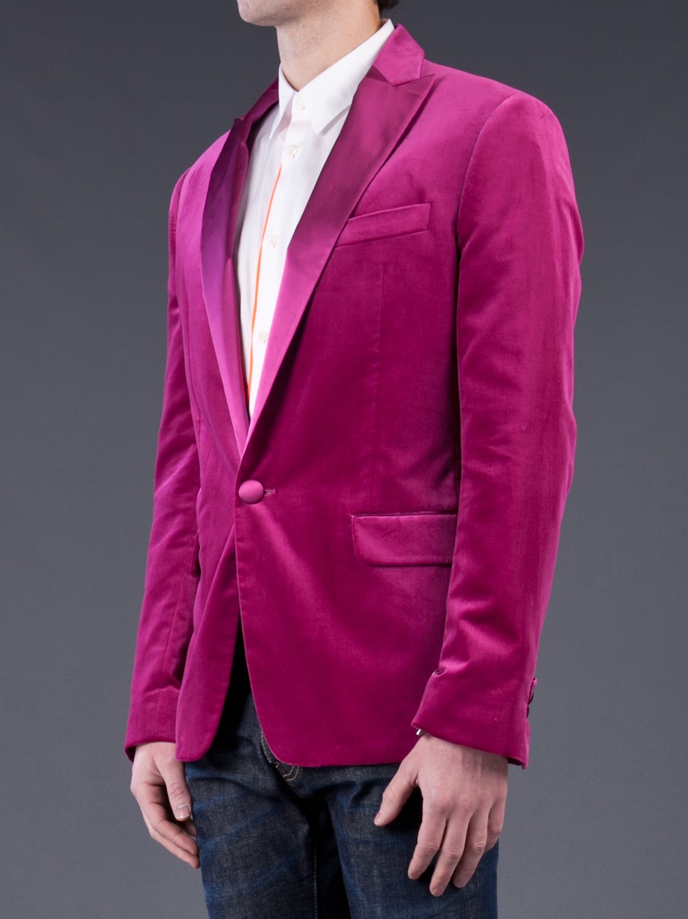 DSquared² Velvet Blazer in Pink (Purple) for Men Lyst