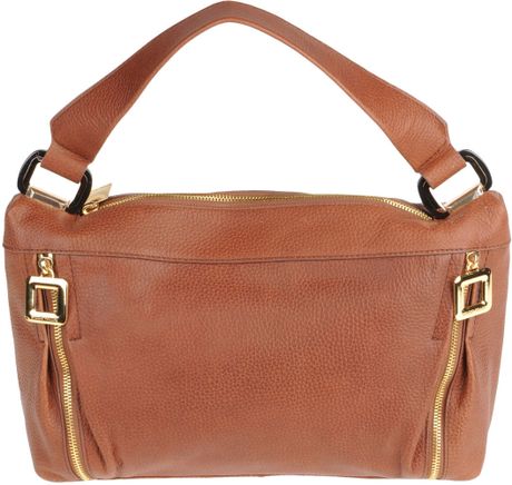 Studio Pollini Medium Leather Bag in Brown | Lyst