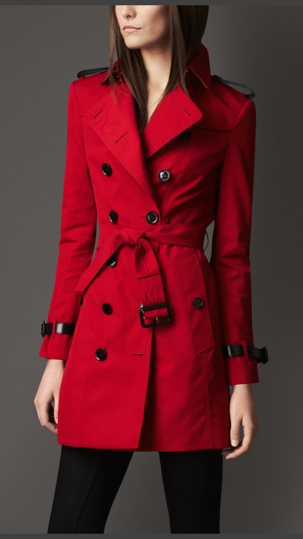 Burberry Midlength Trench Coat in Military Red (Red) - Lyst